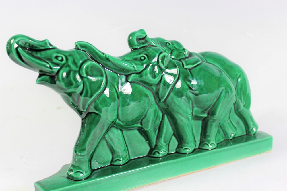 Trio of Art Deco Elephants c.1930 View III