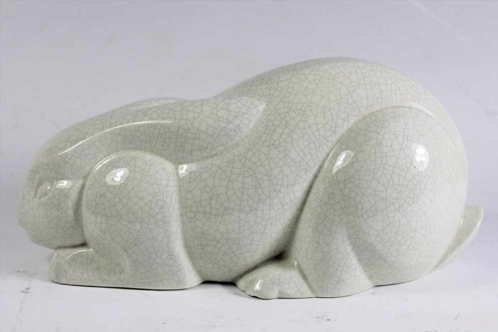 French Art Deco Rabbit by Lemanceau c1920