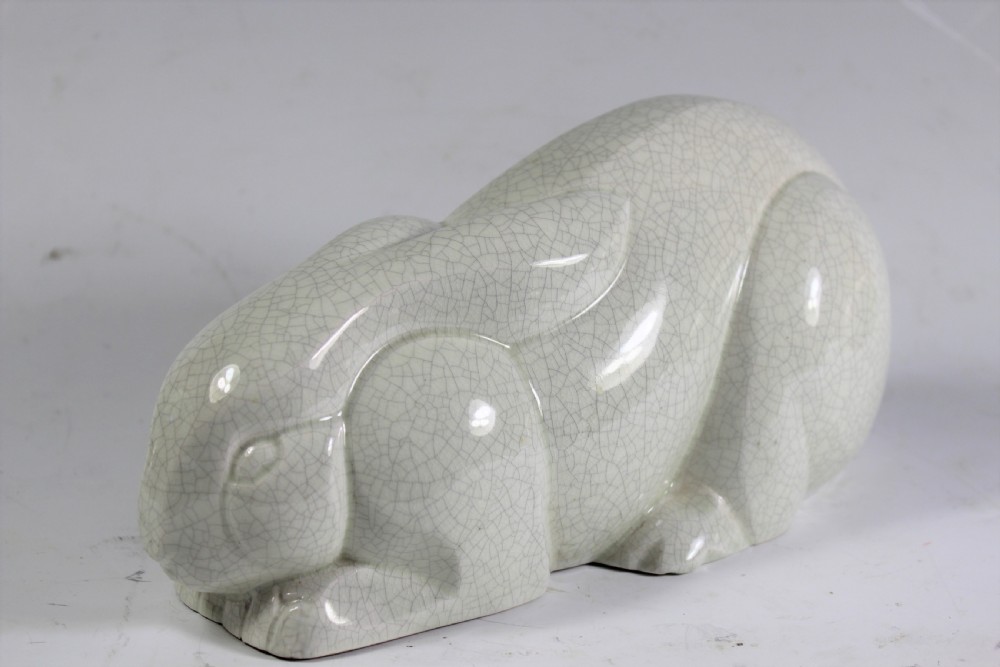 French Art Deco Rabbit by Lemanceau c1920 View II