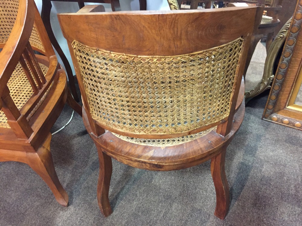 Pair Art Deco Period Club/ Captain's Cane Chairs c.1930 View VII