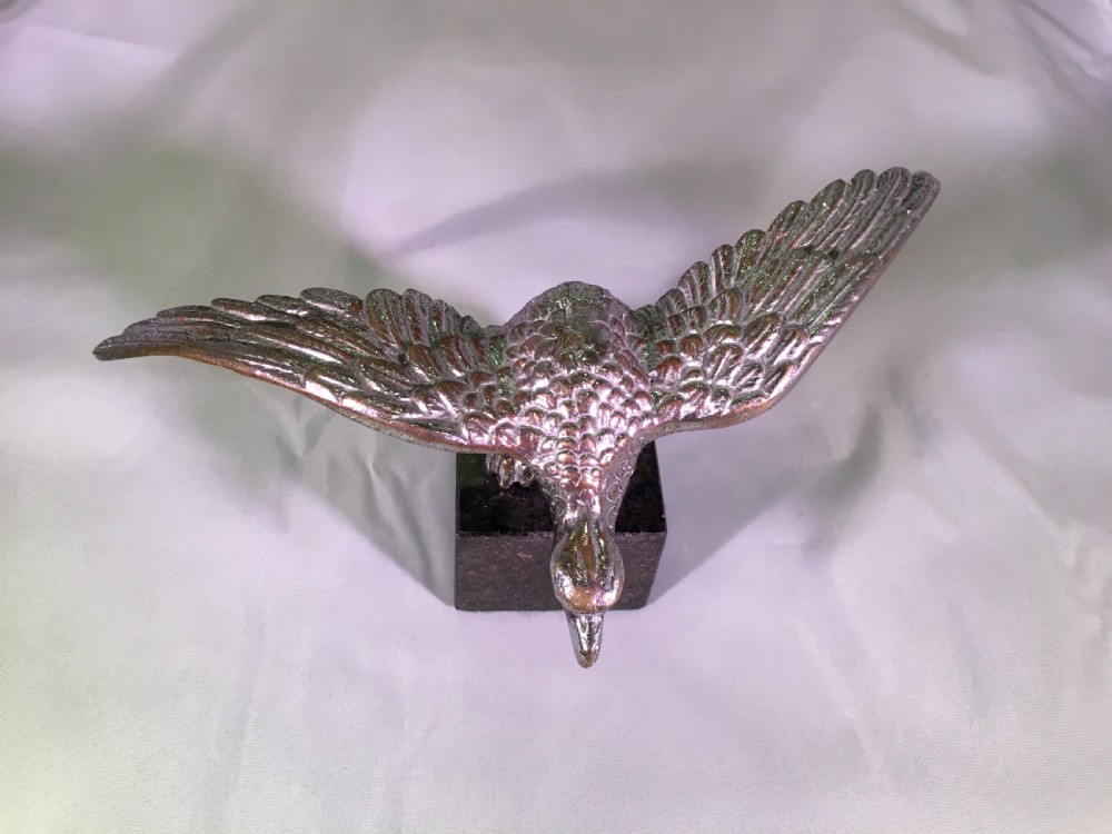 Art Deco Desmo Eagle Car Mascot c1930 View III
