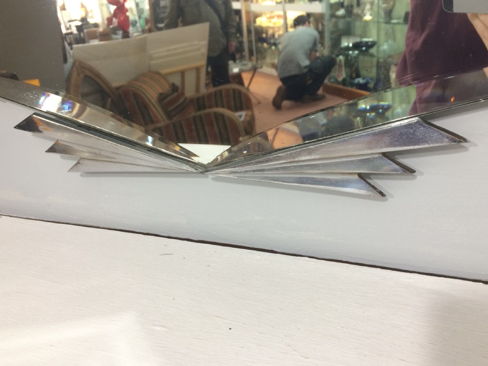 ART DECO GEOMETRIC WALL MIRROR C1930 View IV