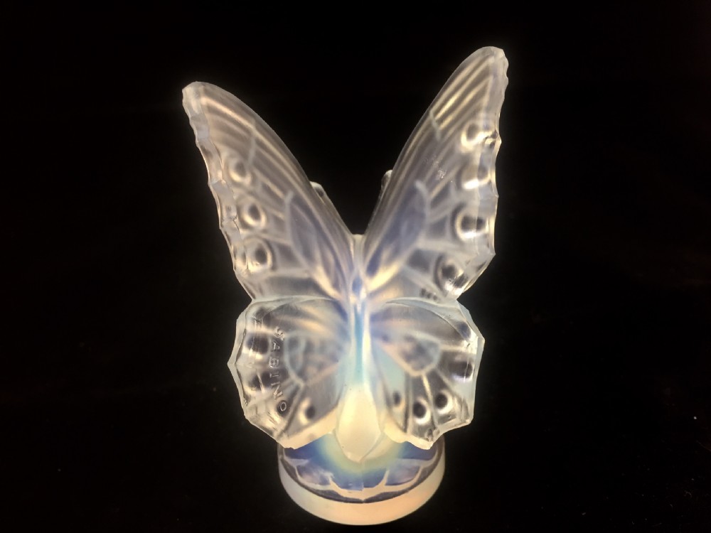 Sabino Art Deco opalescent butterfly c1930 View IV