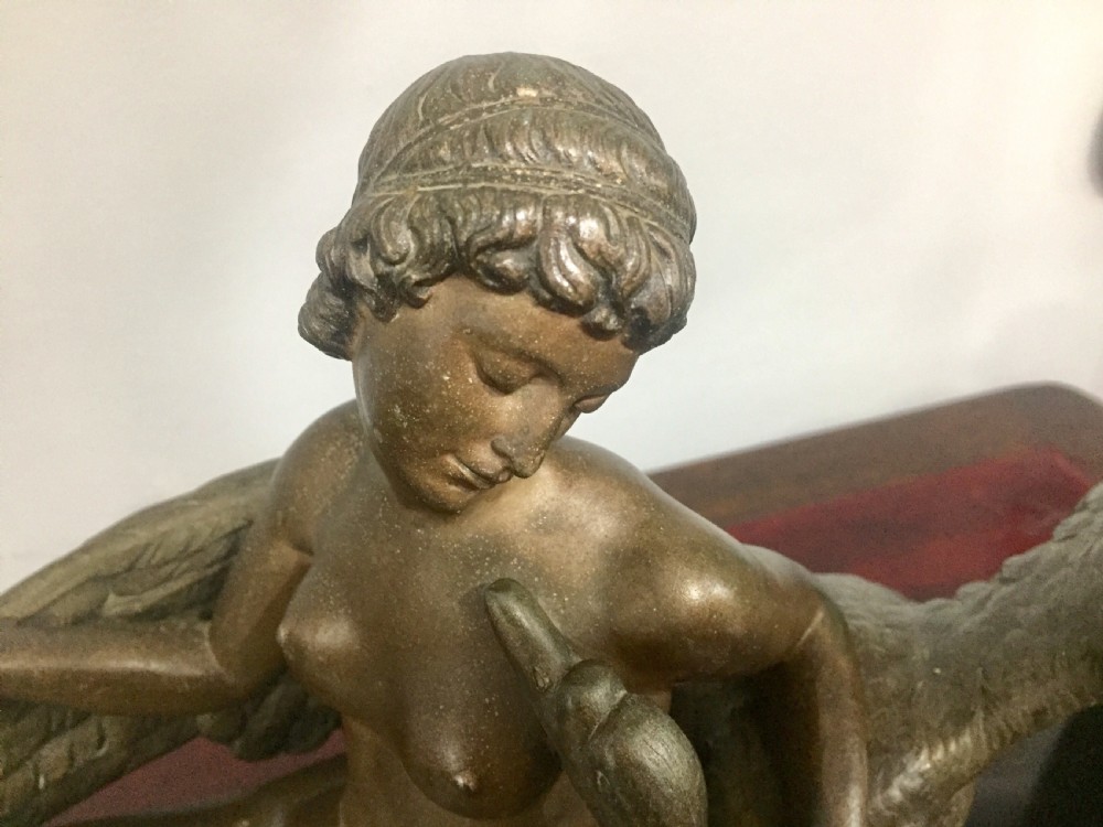 French Art Deco ‘Leda and the Swan’ c1930 View V