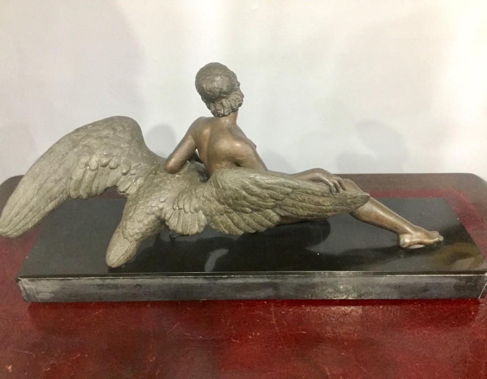 French Art Deco ‘Leda and the Swan’ c1930 View VII