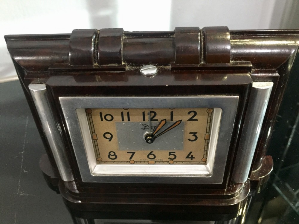 French Art Deco Bakelite alarm clock c1930 View VII