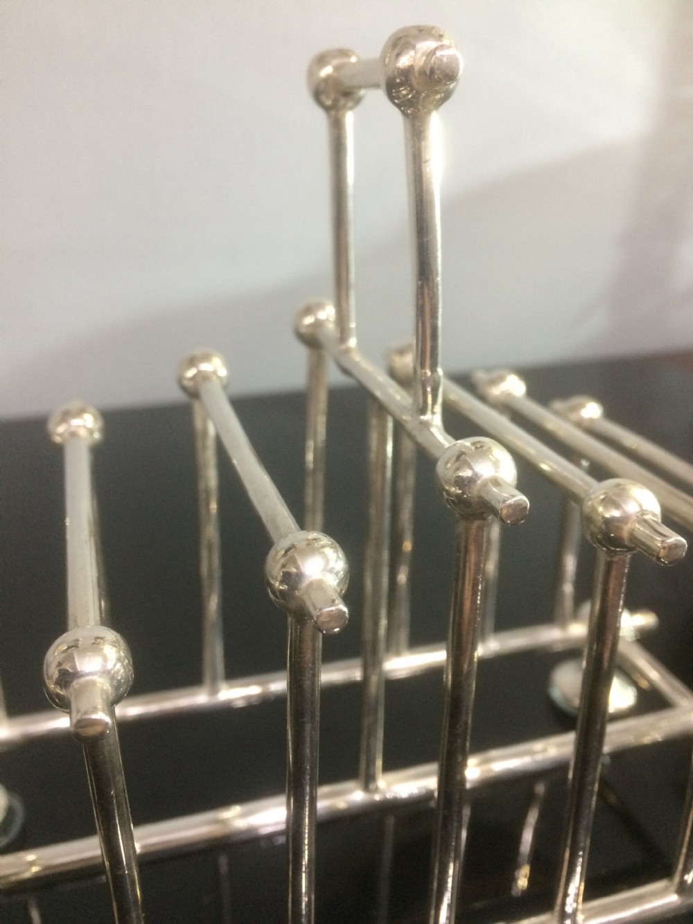 Rare Arts and Crafts Period Silver Plated Toast Rack View IV