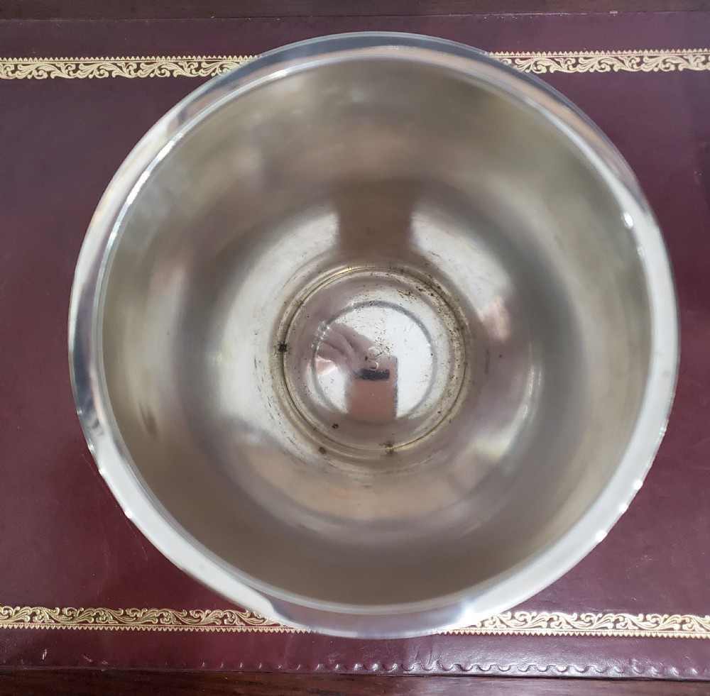 Christofle French Art Deco Silver Plated Champagne Cooler  c1930 View VI