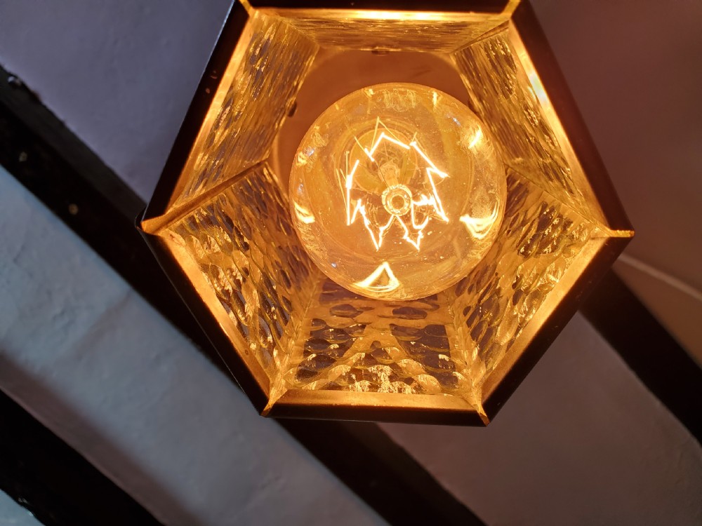Arts and Crafts Lantern c1910. Rewired View IV