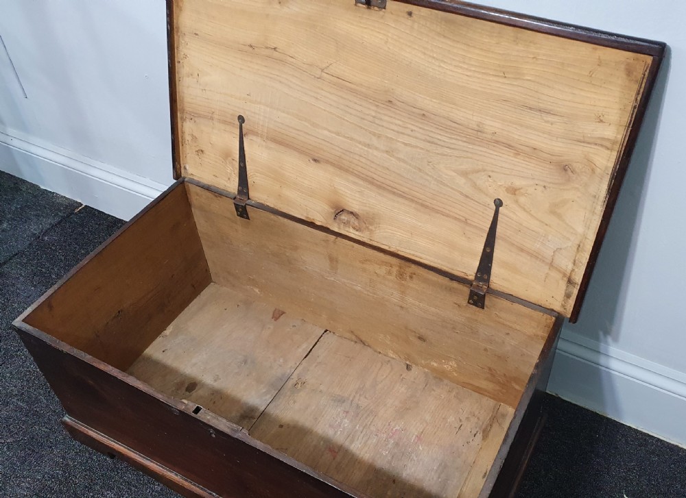 Victorian Wooden Blanket Chest 19th Century View VI