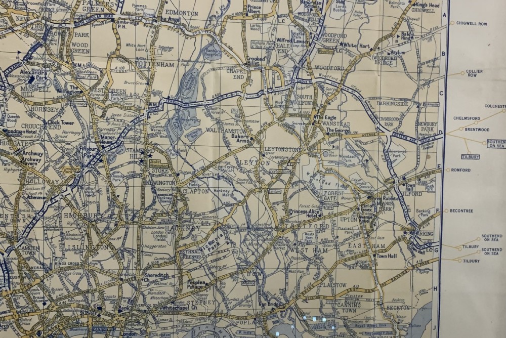 A.A. Duplex Map of London 1930s View VI