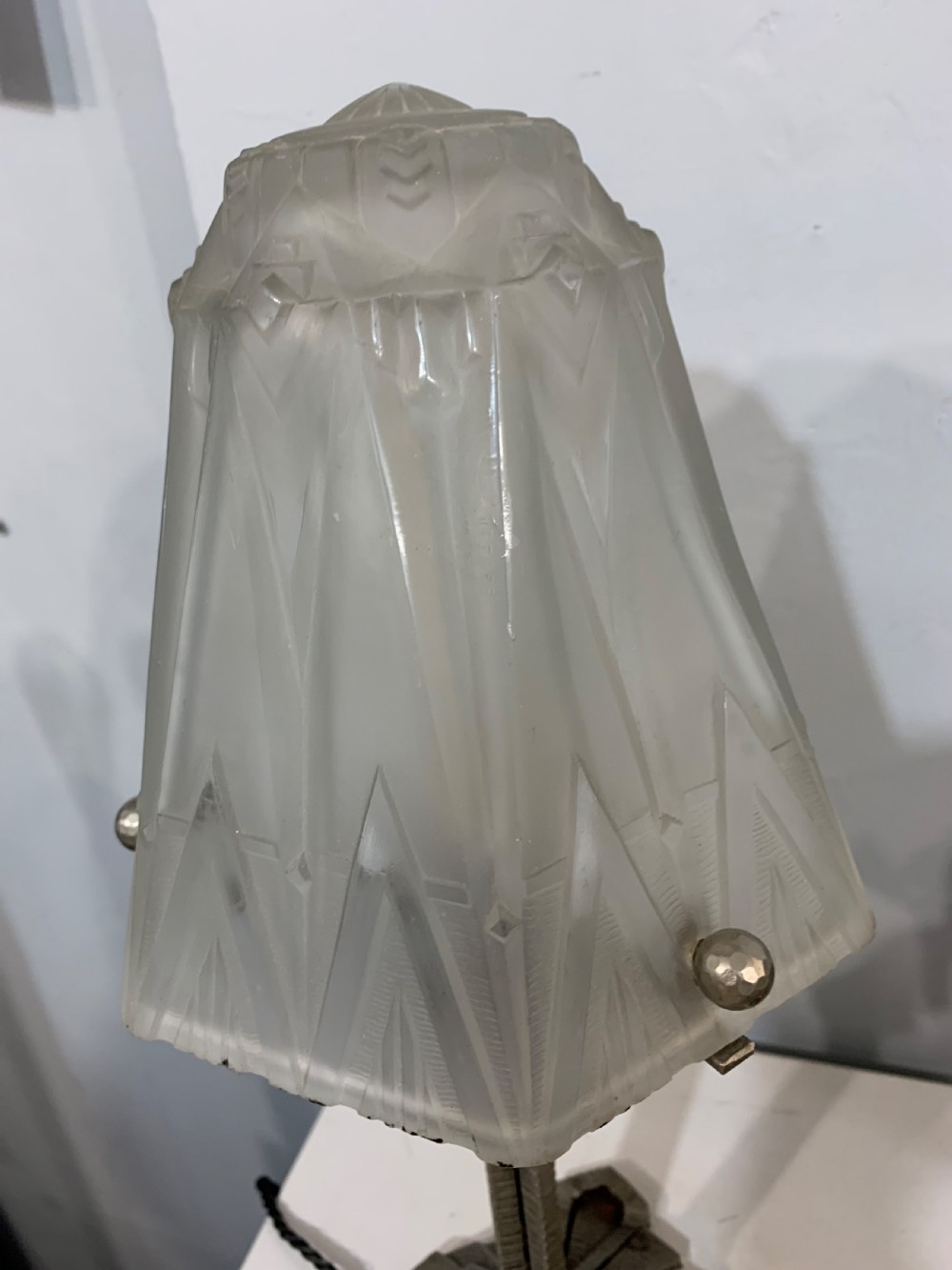 Muller-Freres, Luneville French Art Deco Lamp c1920 (signed) View X
