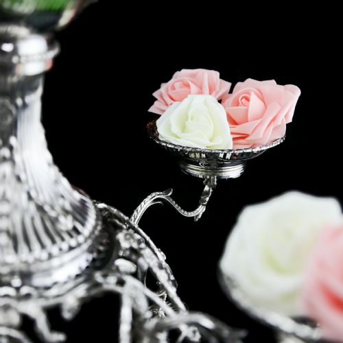 fig 7. Antique Victorian English Solid Silver Epergne Centerpiece in Neoclassical Style - Charles Stuart Harris 1889