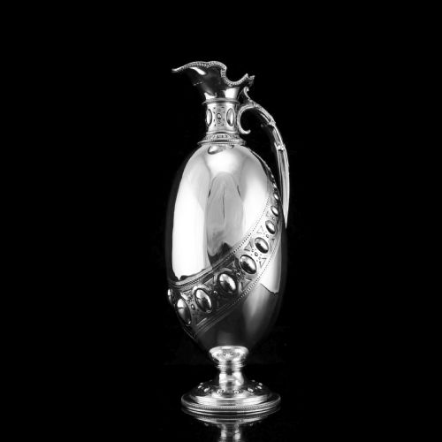 Antique Victorian Solid Silver Wine Ewer/claret Jug - Barnard 1872