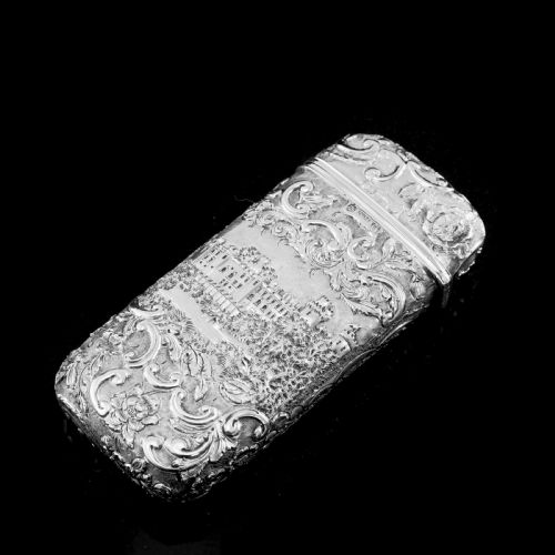 fig 4. Antique Solid Silver Victorian Cigar Cheroot Case
