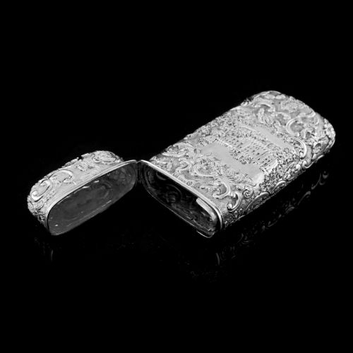 fig 5. Antique Solid Silver Victorian Cigar Cheroot Case