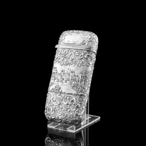 fig 7. Antique Solid Silver Victorian Cigar Cheroot Case