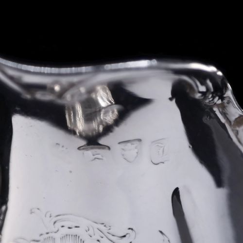 fig 1. Antique Georgian Solid Silver Sauce Boat, Scottish Baronet Interest - William Shaw 1766