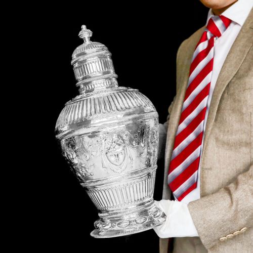 A Massive Victorian Solid Silver Tea Caddy / Cannister / Vase - John Septimus Beresford 1876