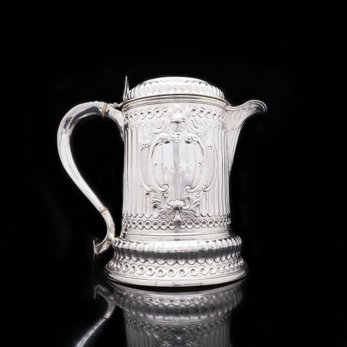 fig 1. Enormous (2.7kg) Solid Silver Flagon of The Hicks Family - London 1864