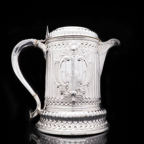 fig 2. Enormous (2.7kg) Solid Silver Flagon of The Hicks Family - London 1864