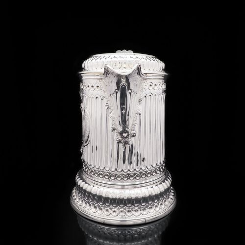 fig 4. Enormous (2.7kg) Solid Silver Flagon of The Hicks Family - London 1864