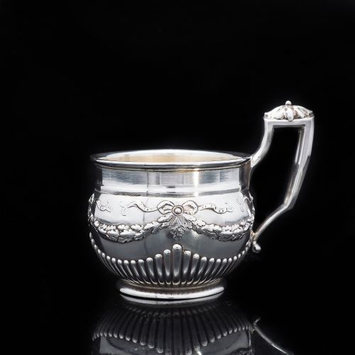 fig 1. A Delightful Solid Silver Mug/Cup - E. Goldschmidt c.1910 Germany