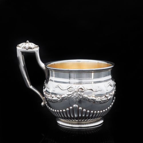 fig 3. A Delightful Solid Silver Mug/Cup - E. Goldschmidt c.1910 Germany