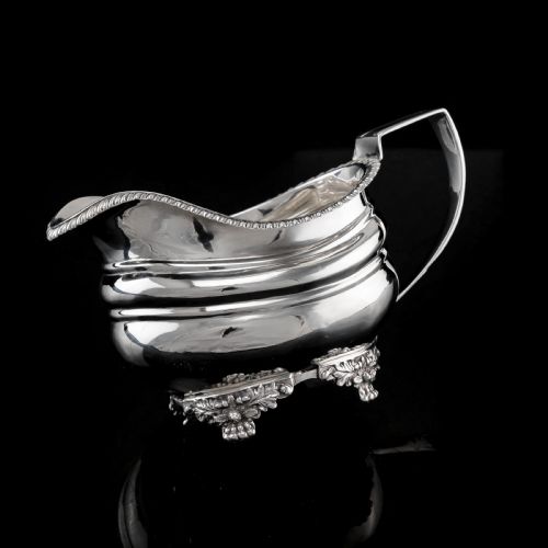 fig 3. A Beautiful Georgian Solid Silver Regency Style Milk Jug/Pitcher - William Hunter 1824
