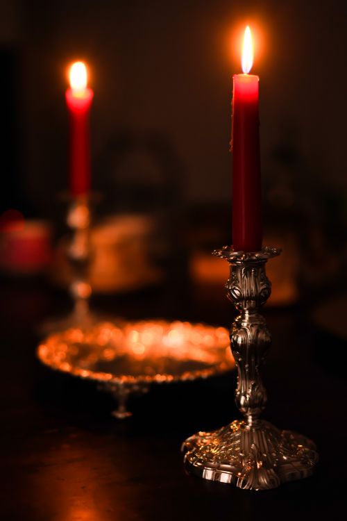 fig 4. Magnificent Antique Solid Silver Pair of Rococo Candlesticks - 1890