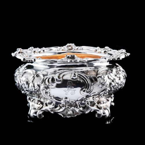 fig 8. Antique Victorian Solid Silver Bowl Magnificently Chased - John Edward Terrey 1844