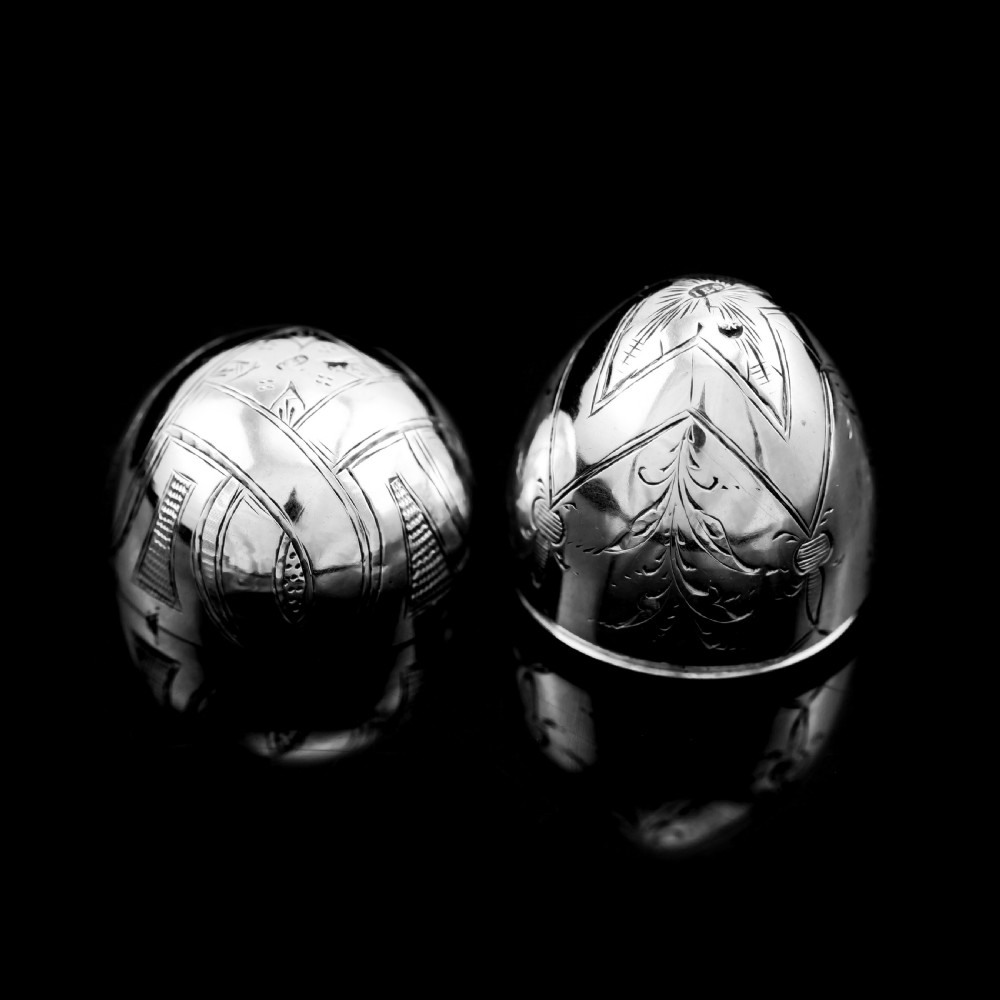 Antique Imperial Russian Solid Silver Egg - J.E. Sallman, St Petersburg, Mid-19th Century View VIII