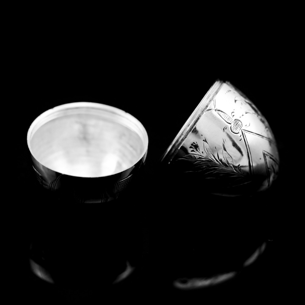Antique Imperial Russian Solid Silver Egg - J.E. Sallman, St Petersburg, Mid-19th Century View X