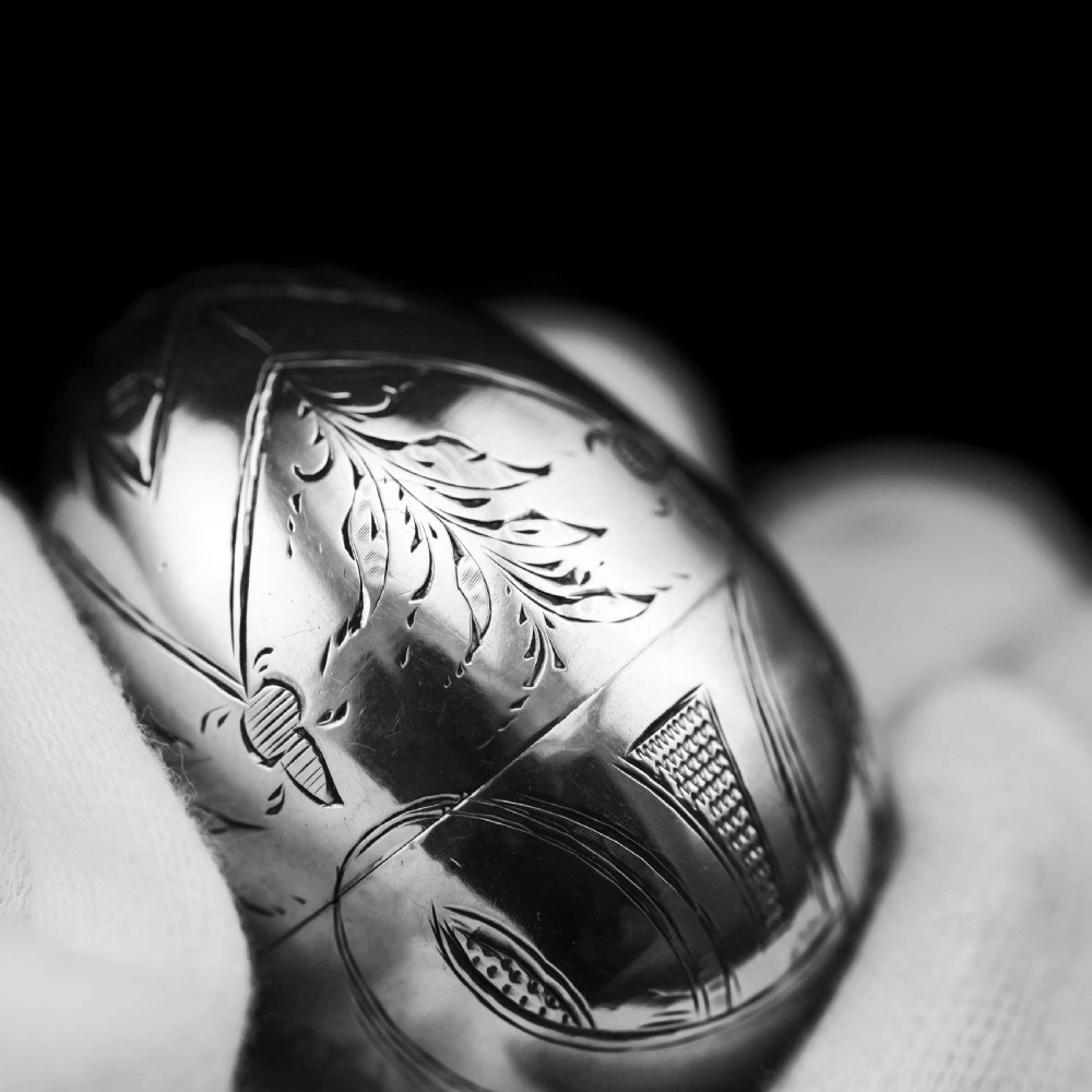Antique Imperial Russian Solid Silver Egg - J.E. Sallman, St Petersburg, Mid-19th Century View XIII