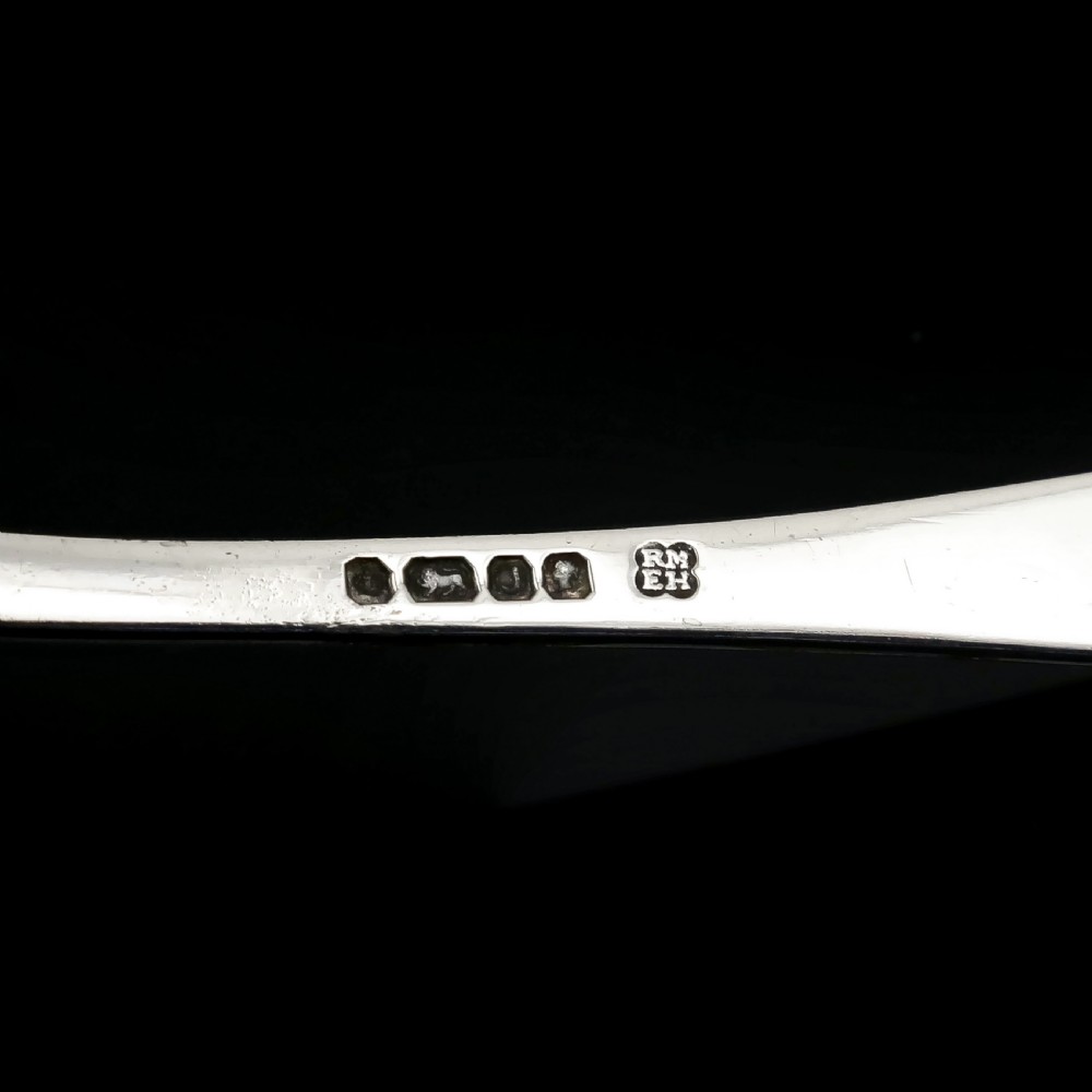A Victorian Solid Silver Sugar Sifter Spoon - Martin Hall & Co. 1876 View VIII