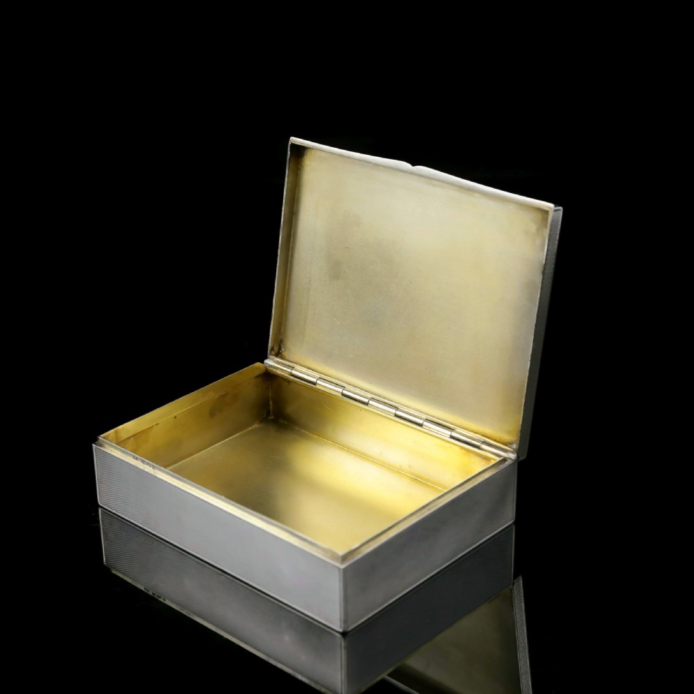 A Large Solid Silver Enamel Landscape Scene Box - London, AJ,1928 View XI