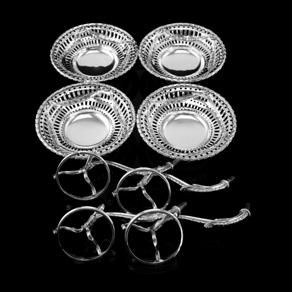 Antique Victorian English Solid Silver Epergne Centerpiece in Neoclassical Style - Charles Stuart Harris 1889 View XXI