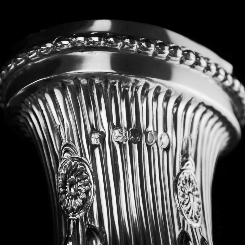 Antique Victorian English Solid Silver Epergne Centerpiece in Neoclassical Style - Charles Stuart Harris 1889 View XXIV