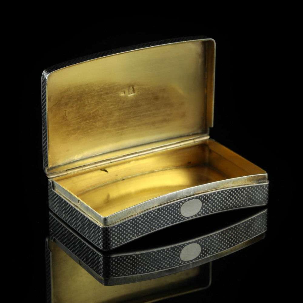 Antique Imperial Russian Silver Niello Snuff Box Kremlin Scene - Vasili Semenov 1863 View X
