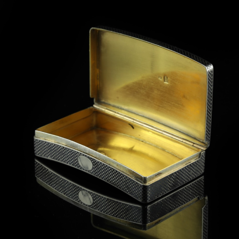 Antique Imperial Russian Silver Niello Snuff Box Kremlin Scene - Vasili Semenov 1863 View XI