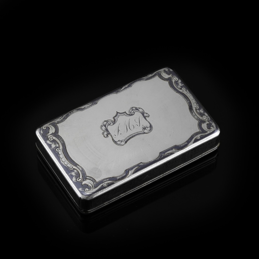 Antique Imperial Russian Silver Niello Snuff Box Naval Ship Battle Scene - T.Botkov 1855 View VI