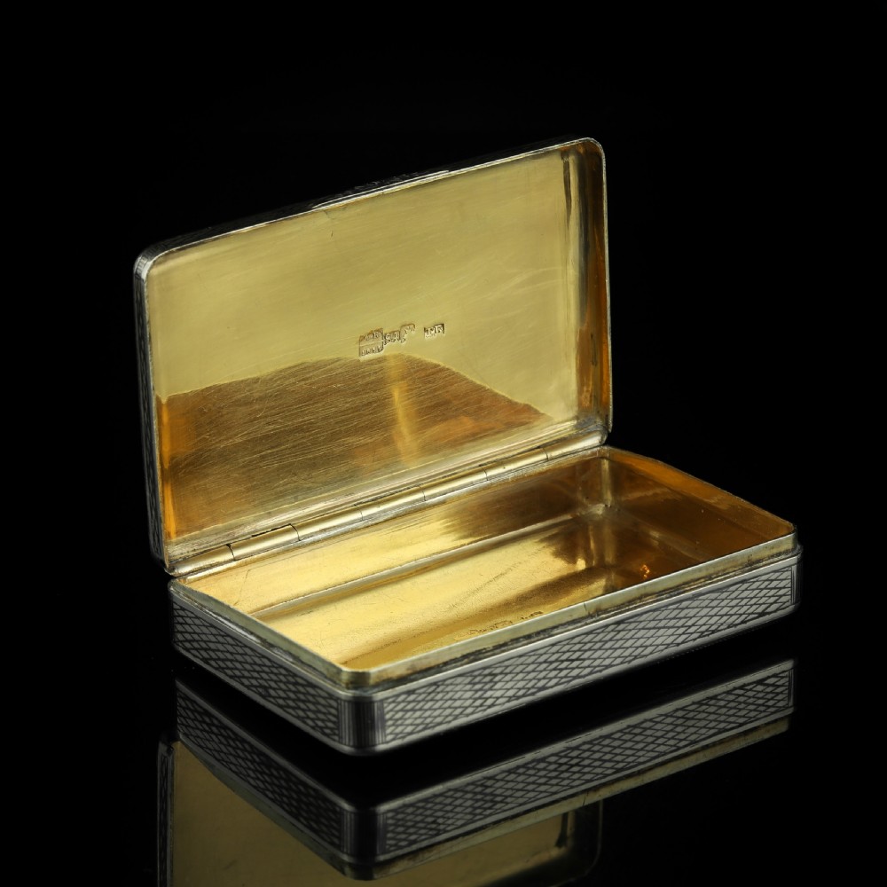 Antique Imperial Russian Silver Niello Snuff Box Naval Ship Battle Scene - T.Botkov 1855 View XI