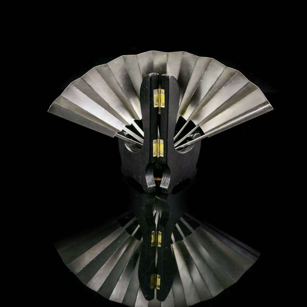 A Vintage Japanese Solid Silver Fan (Sensu/O-gi) - c.1960s View IX