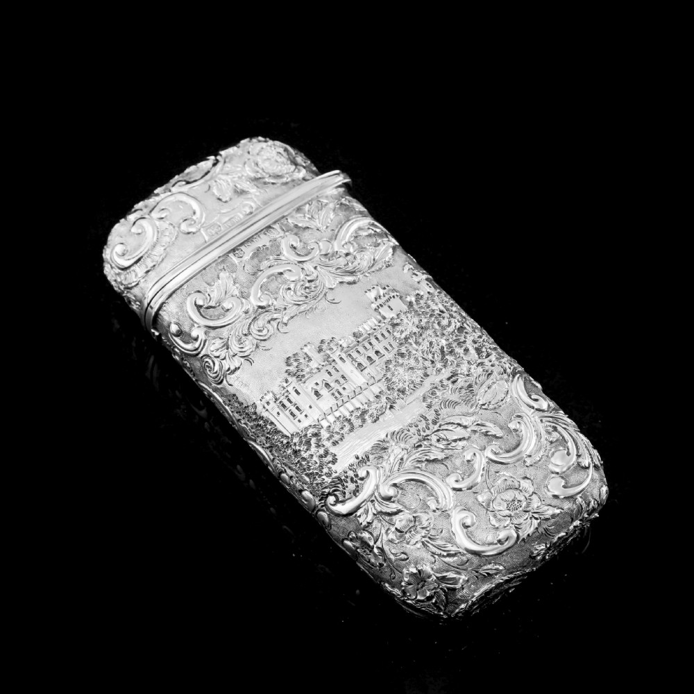 Antique Solid Silver Victorian Cigar Cheroot Case 