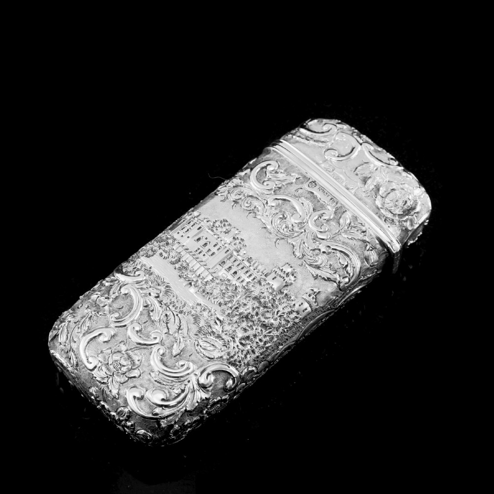 Antique Solid Silver Victorian Cigar Cheroot Case 