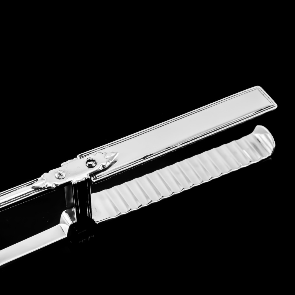 Antique Solid Silver Georgian Asparagus Tongs, Leveson-Gower/Sutherland Crest - 1820 View VII