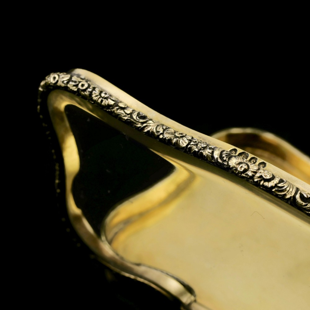 A Rare Georgian Solid Silver Gilt Snuff Box with Rock Crystal - Charles Rawlings & William Summers, 1833 View XIII