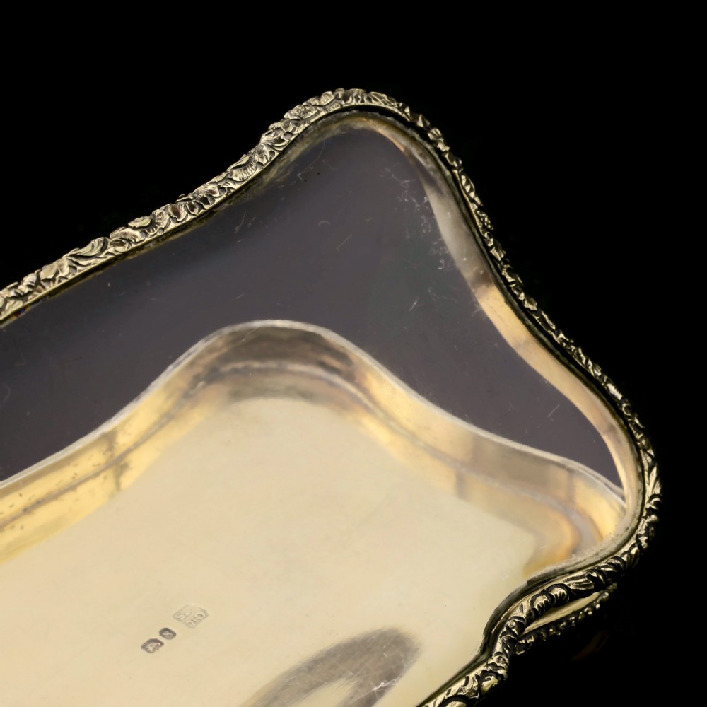 A Rare Georgian Solid Silver Gilt Snuff Box with Rock Crystal - Charles Rawlings & William Summers, 1833 View XIV