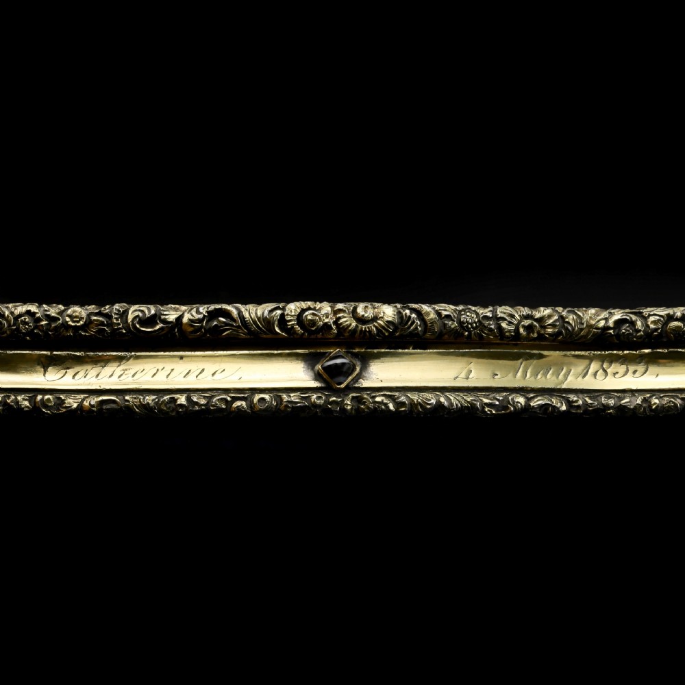 A Rare Georgian Solid Silver Gilt Snuff Box with Rock Crystal - Charles Rawlings & William Summers, 1833 View XVIII