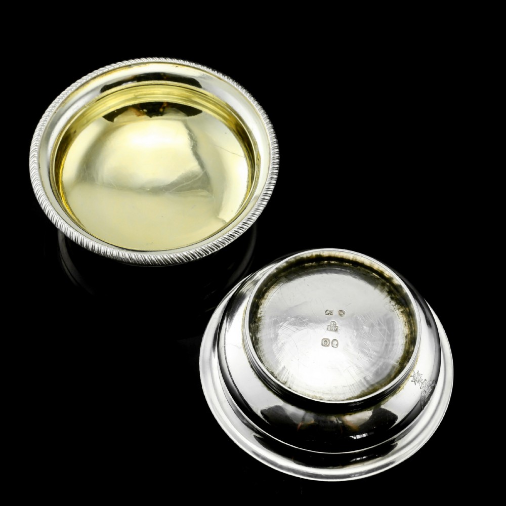 Antique Georgian Solid Silver Pair of Salt Cellars - Joseph Felix Podio 1809 View X